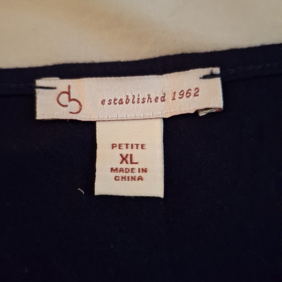 DB Established 1962 Women's Dark Blue Lace Embellished 3/4 Sleeve Tunic - Picture 4 of 6